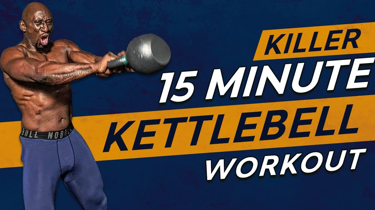 Killer 15 Minute Kettlebell Fat Loss Workout | Swing and Burpee Challenge