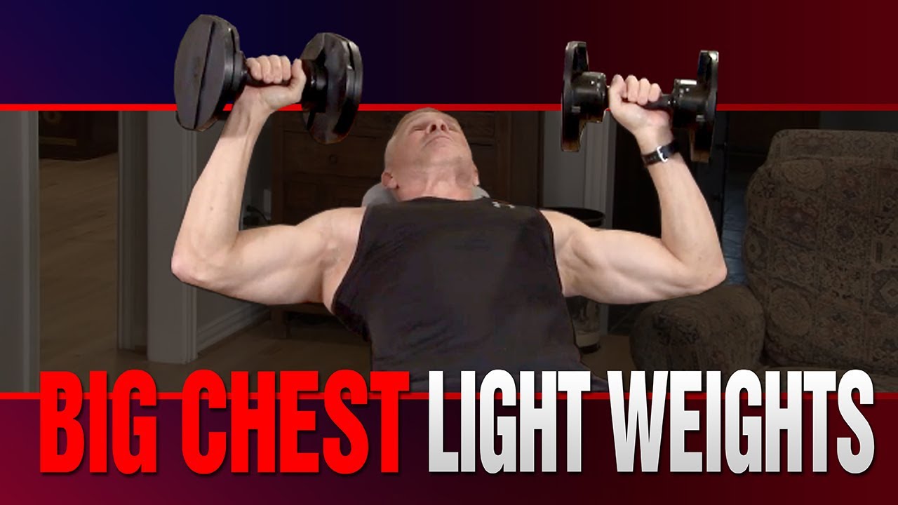Dumbbell Chest Workout For Men Over 50 (USING LIGHT WEIGHT!)